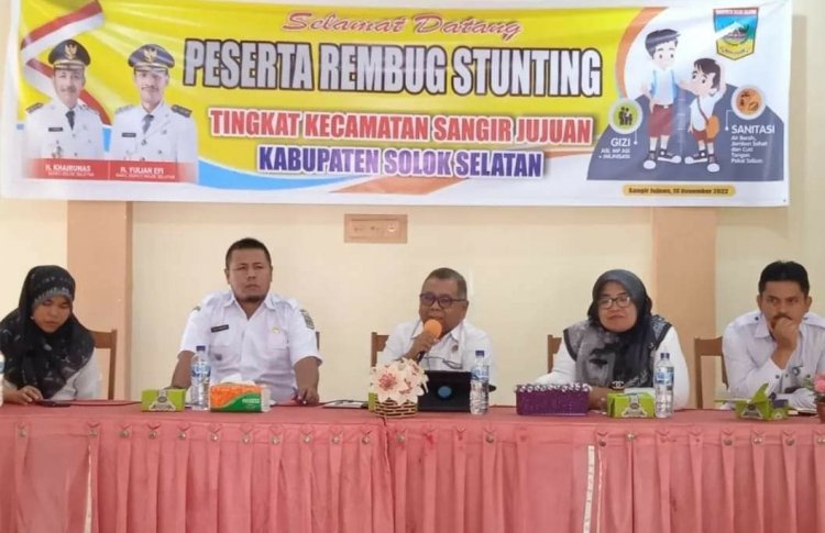 Pemerintah Solok Selatan Tuntaskan Rembuk  Stunting Di Seluruh Kecamatan 
