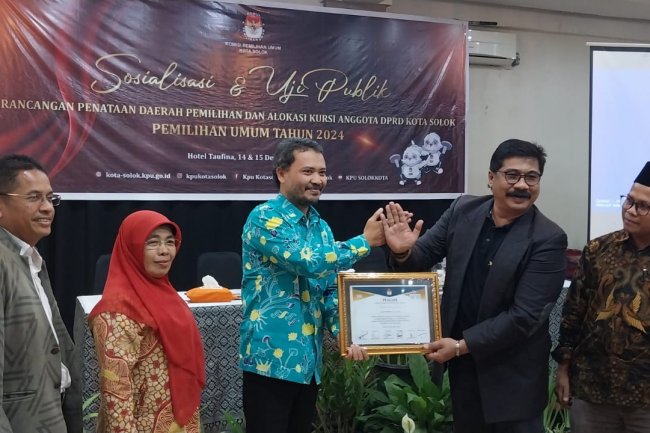 KPUD Kota Solok Uji Publik Rancangan Dapil Dan Alokasi Kursi Dewan