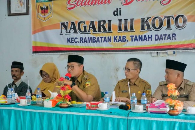 Wabup Tanah Datar Audiensi Bersama Masyarakat Nagari Tigo Koto