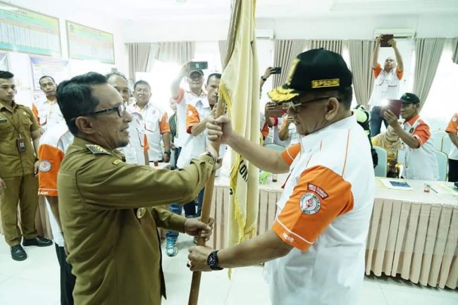 Bupati Eka Putra Di Daulat Sebagai Ketua ORARI Lokal Tanah Datar 