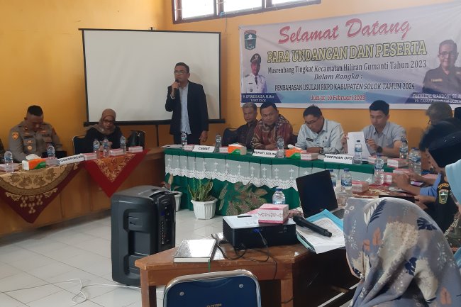 Musrembang Kecamatan Hiliran Membahas Skala Prioritas Pembangunan