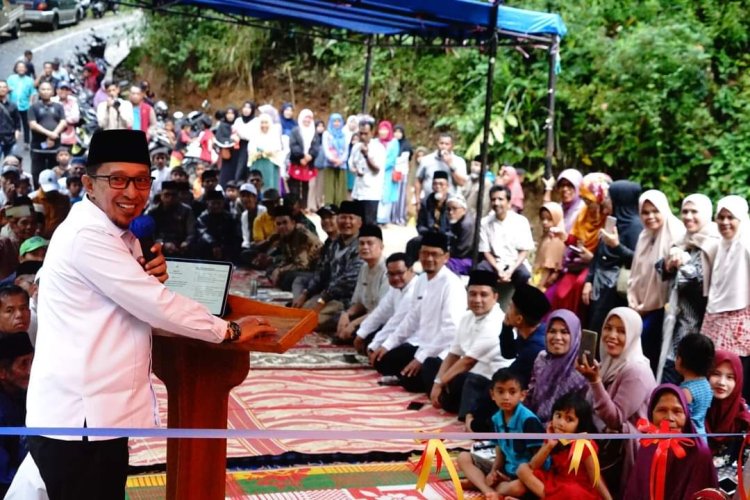 Jalan Cubadak Randah - Padang Laweh Siap, Masyarakat Tanjung Bonai Syukuran 