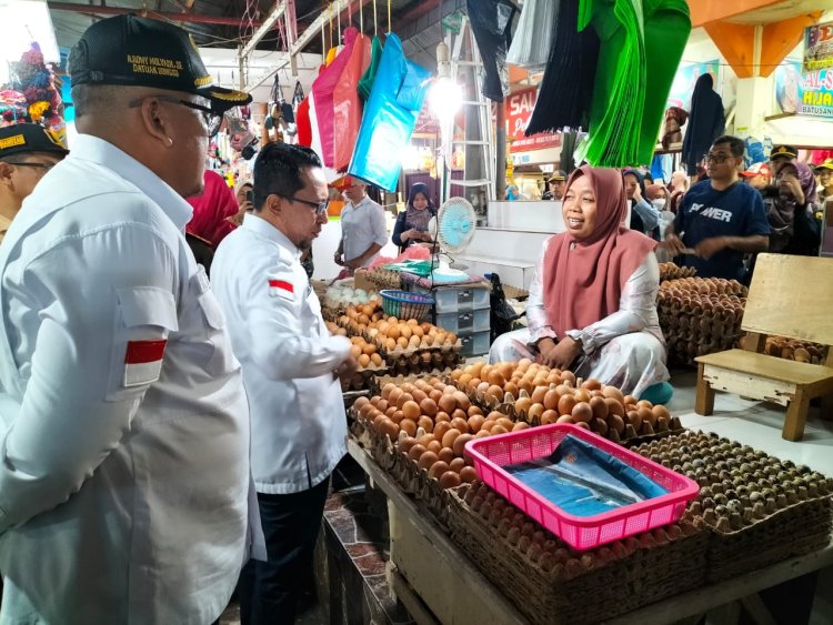 Hari Pertama Ramadan, Eka Putra Monitoring Persediaan Bahan Pokok dan Harga Pasar