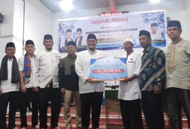 Tim II Safari Ramadan Wabup Richi Aprian Kunjungi Masjid Baitul Makmur 