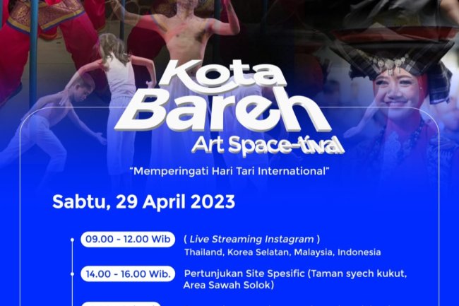 Pecinta Seni Kota Solok Gelar Event “ Kota Bareh Art Space-Tival “ di Hari Tari Internasional