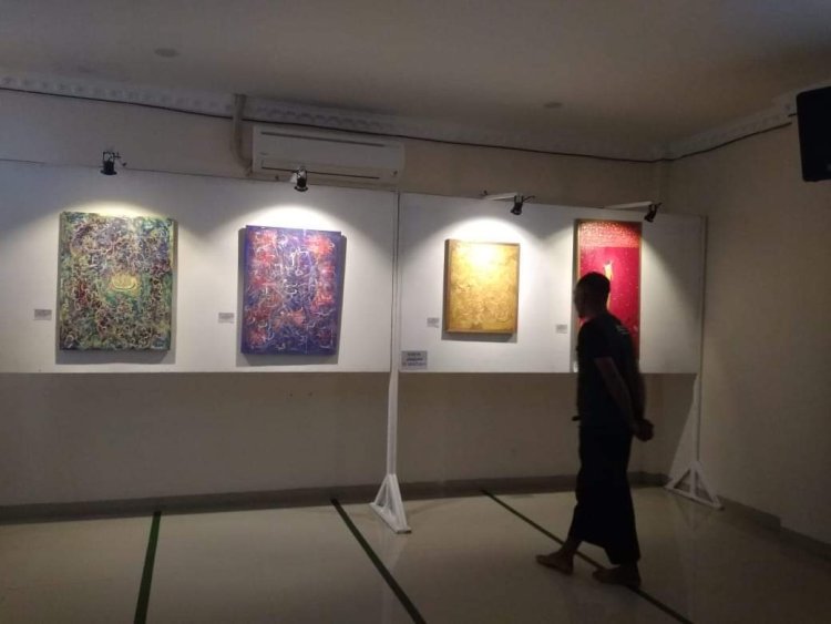 Saksikan Pameran Kaligrafi di Masjid Mujahidin Flamboyan Baru