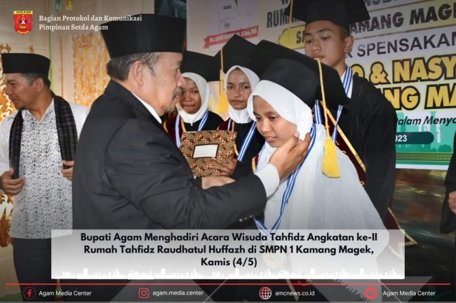 Rumah Tahfidz Raudhatul Huffazh SMPN 1 Kamang Magek Laksanakan Wisuda Tahfidz 