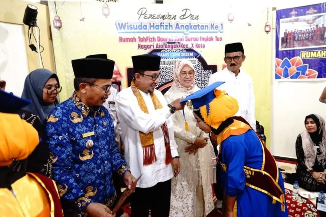 Bupati Eka Putra Resmikan Rumah Tahfizh Daarul Ilmi Surau Inyiak Tuo Nagari Aie Angek 
