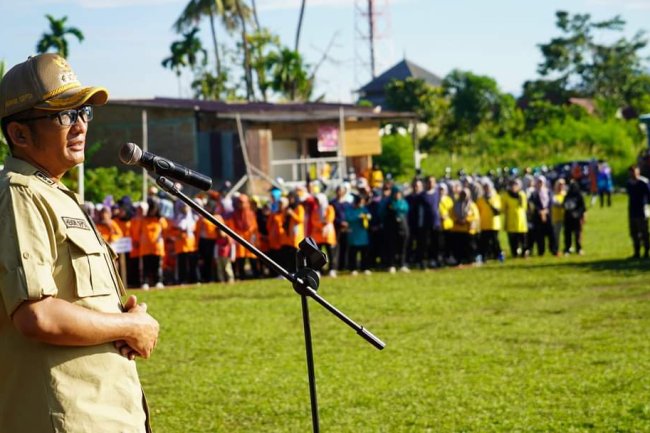 Wako Hendri Septa Canangkan BBGRM Dan Padang Bergoro. 