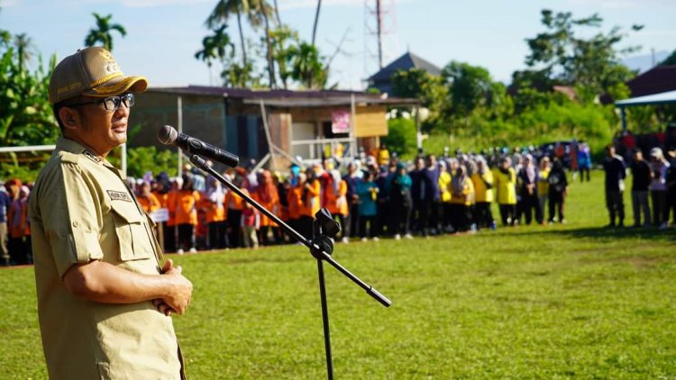 Wako Hendri Septa Canangkan BBGRM Dan Padang Bergoro. 