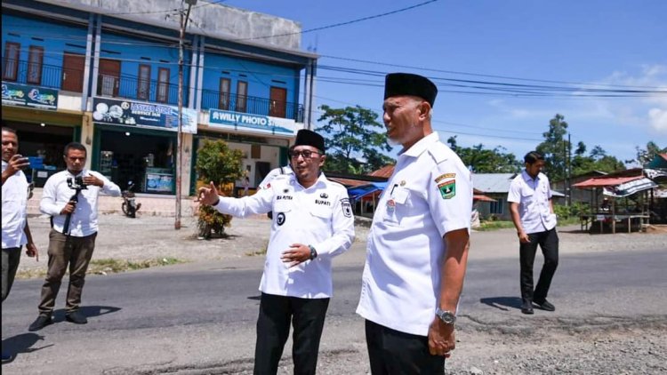 Gubernur Mahyeldi Tinjau Rencana Jalan Lajur 2 Di Nagari Cubadak 