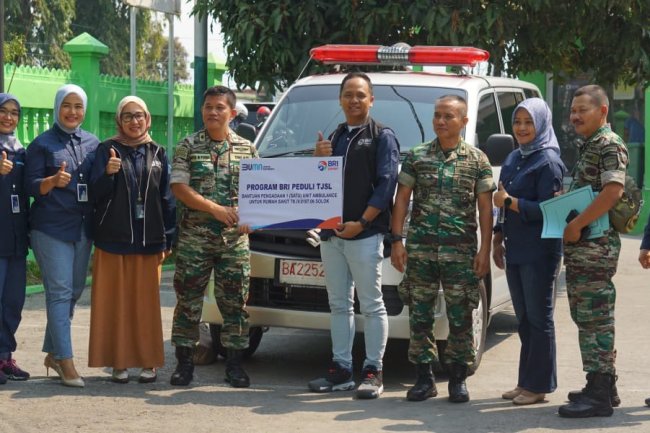 PT. BRI  Melalui Kantor Cabang Solok Serahkan Satu Unit Ambulance Kepada Rumah Sakit Tentara Solok