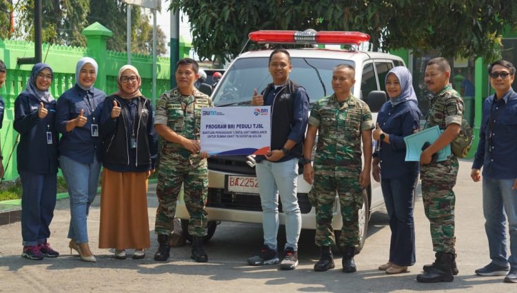 PT. BRI  Melalui Kantor Cabang Solok Serahkan Satu Unit Ambulance Kepada Rumah Sakit Tentara Solok
