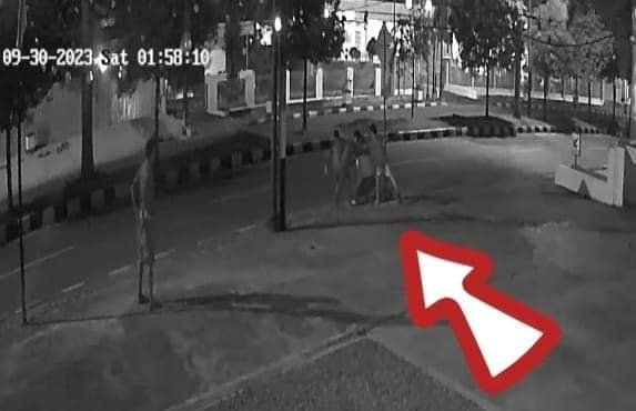 Terpantau CCTV Pelaku Perusak Pot Bunga di Jalan Raden Saleh