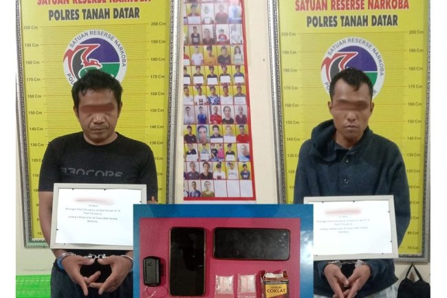 Dua Pengedar Narkoba Diringkus di Lima Kaum,  Diduga Sabu di Beli di Bukittinggi