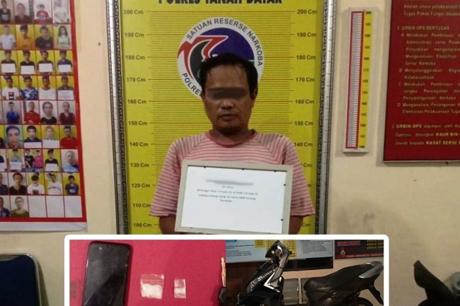 Diduga Edarkan Sabu, Pemuda Ditangkap Saat Duduk di Jok Motor