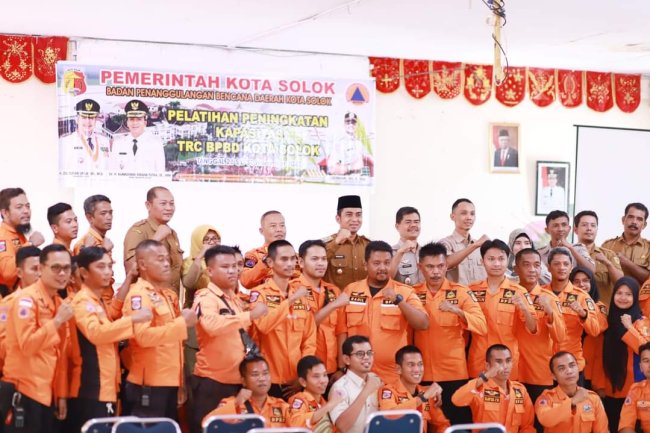 Tingkatkan Kapasitas BPBD Kota Solok Selenggarakan Pelatihan Bagi TRC 