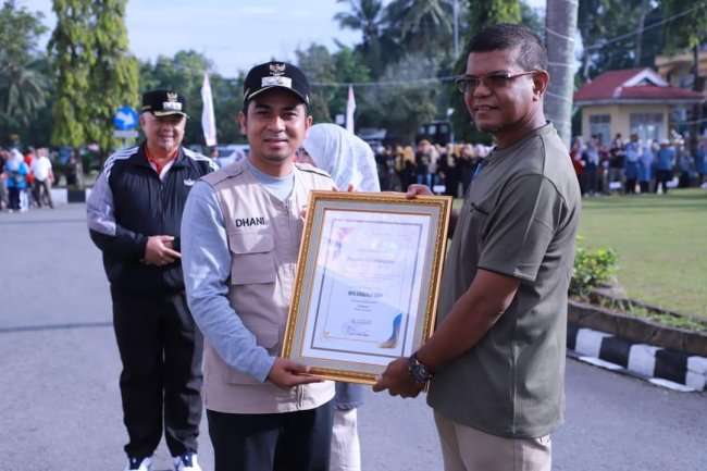 Pemko Solok Gelar Senam Massal  HUT Korpri Ke-52