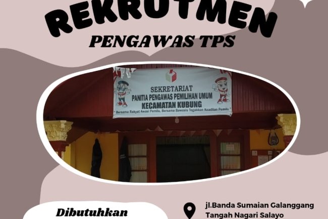 Ayo, Daftar! Panwas Kecamatan Kubung Terima 212 Pengawas TPS Pemilu Serentak 2024