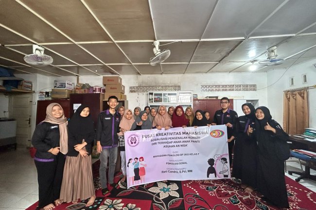 Anak Panti Asuhan AN NISA’ Kota Padang Ikuti Sosialisasi Konsep Diri dari Fakultas Psikologi UPI YPTK Padang 