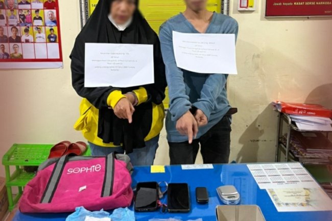 Tim Tarantula Polres Tanah Datar Tangkap 2 Pelaku Narkoba 