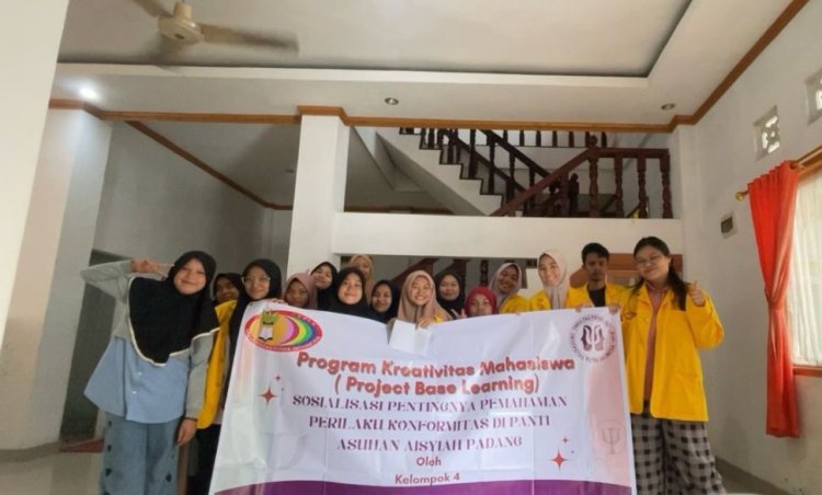 Mahasiswa UPI YPTK Sosialisasikan Pemahaman Konformitas Di Panti Asuhan Aisyiyah Lubuk Begalung 