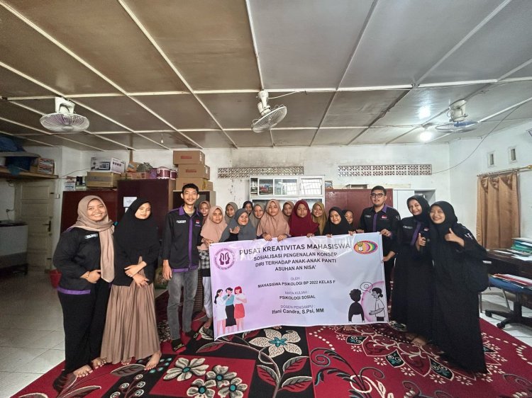 Anak Panti Asuhan AN NISA’ Kota Padang Ikuti Sosialisasi Konsep Diri dari Fakultas Psikologi UPI YPTK Padang 