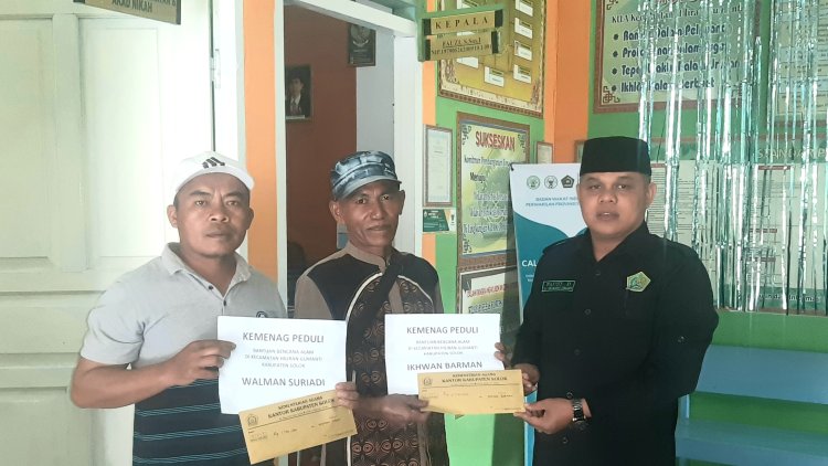 Kemenag Kabupaten Solok Bantu Korban Longsor Di Nagari Sariak Alahan Tigo 