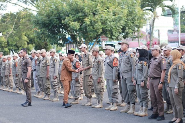 Apel Siaga Pemilu Tahun 2024. Wawako Solok Ramadhani: Intensitas Keamanan Ditingkatkan 