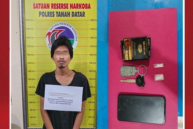 Lagi, Tim Tarantula Polres Tanah Datar Tangkap Pelaku Narkoba di Tanjung Emas