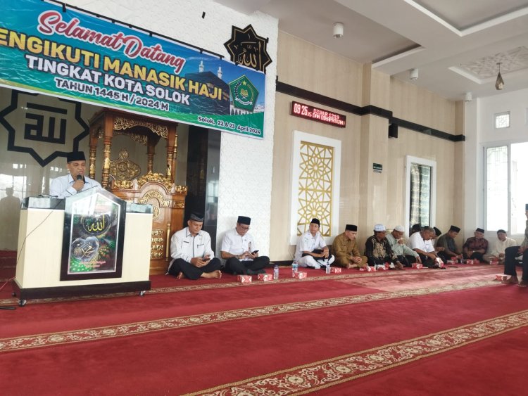 Manasik Haji Kota Solok Secara Resmi di Buka Kakan Kemenag Mustafa