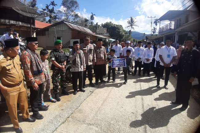 Pawai Takruf Tandai Pembukaan MTQ Nasional ke XL Tingkat Kecamatan Hiliran Gumanti 