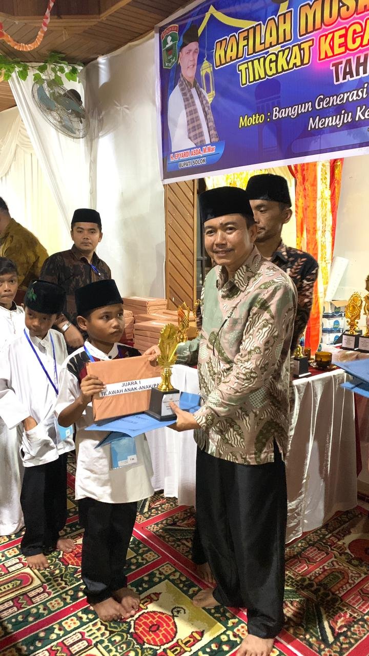Nagari Talang Babungo Juara Umum MTQ Nasional ke XL Tingkat Kecamatan Hiliran Gumanti 
