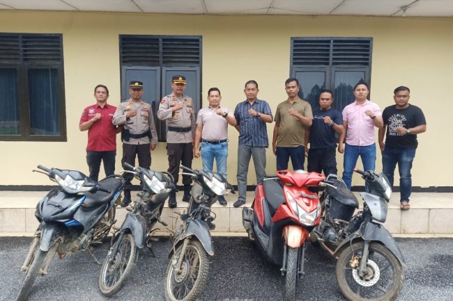 Tangkap Seorang Tersangka, Lima Unit Sepeda Motor Hasil Curian  Diamankan Tim Spider Polres Solok
