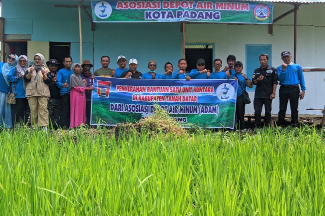Peduli Korban Bencana, ADAM Kota Padang Bantu Satu Unit Huntara di Batipuah Ateh Tanah Datar
