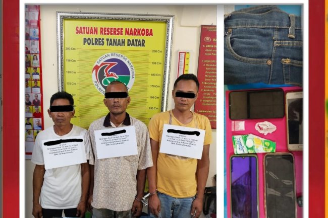 Diduga Pesta Narkoba, 3 Pria Diringkus di Lintau Buo Utara