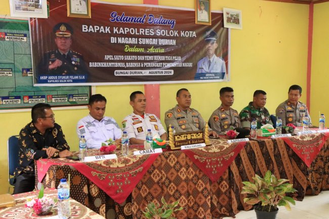Pererat Silaturahim, Kapolresta Solok Kota Kunjungi Nagari Sungai Durian
