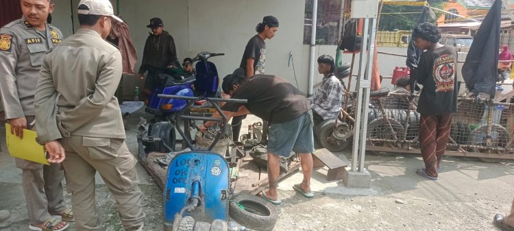 Respon Pengaduan Masyarakat, Satpol PP Kabupaten Solok Tertibkan Anak Punk di SPBU Kotobaru