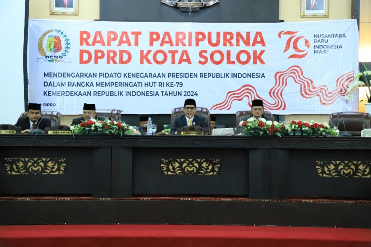 Dengarkan Pidato Kenegaraan, DPRD Kota Solok Gelar  Rapat Paripurna