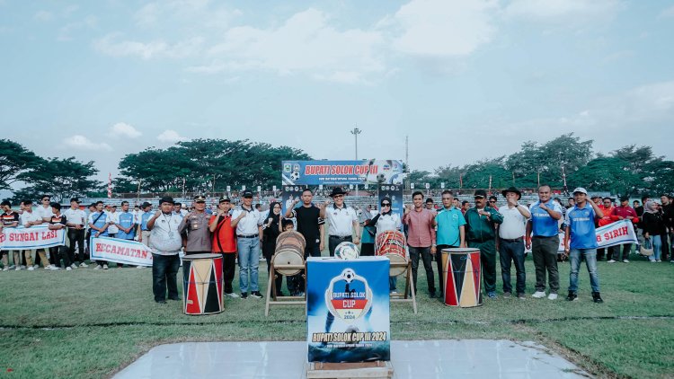 Bupati Solok Buka Turnamen Sepakbola BSC III 2024.