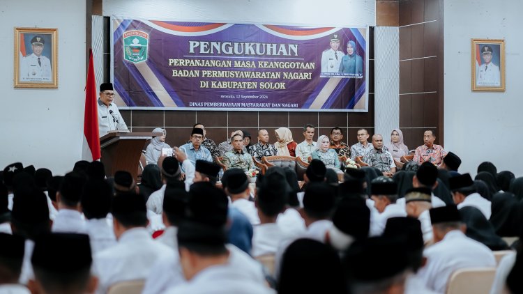 Tambah Masa Kerja 2 Tahun, BPN se-Kabupaten Solok Dikukuhkan 