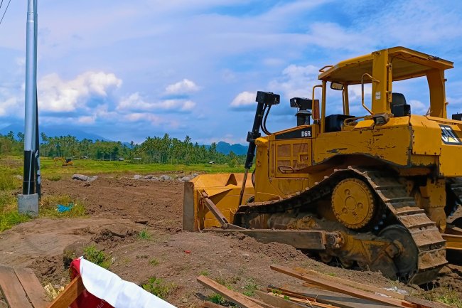 Pemda Bersama Kodim 0307 Lakukan Optimasi Lahan Sawah Warga Terdampak Bencana Banjir Bandang