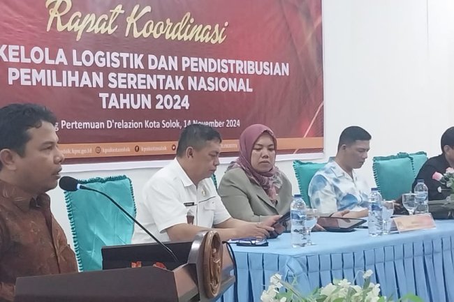 Matangkan Persiapan Pemilihan, KPU Kota Solok Gelar Rakor Tata Kelola Logistik dan Pendistribusian Pilkada 2024