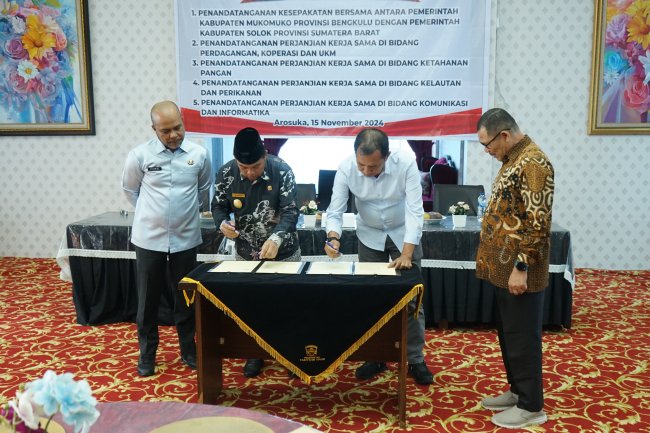 Pemerintah Kabupaten Solok Jalin Kerjasama  Dengan Pemerintah Kabupaten Muko - Muko