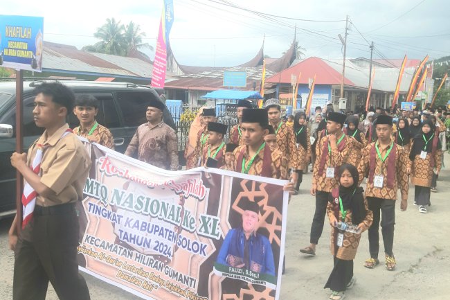 Kafilah Hiliran Gumanti Siap Bikin Kejutan Pada MTQ Nasional ke XL Tingkat Kabupaten Solok 