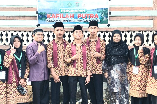 9 Pelajar MTs Negeri 6 Solok Perkuat Kafilah Kecamatan Hiliran Gumanti Pada  MTQ Nasional Ke XL Kabupaten Solok 
