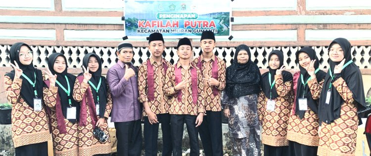9 Pelajar MTs Negeri 6 Solok Perkuat Kafilah Kecamatan Hiliran Gumanti Pada  MTQ Nasional Ke XL Kabupaten Solok 