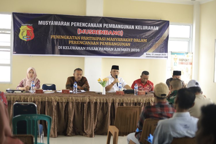 Ketua Komisi III DPRD Kota Solok,Irman Yefri Adang Hadiri Musrenbang Kelurahan PPA