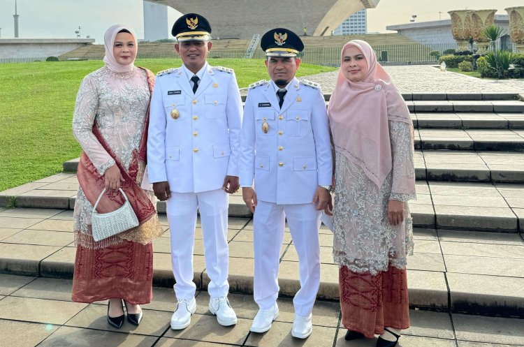 Bersama H. Candra: Jon Firman Pandu Satu-Satunya Kader Organik Partai Gerindra  di Sumbar Dilantik Menjadi Bupati-Wakil Bupati  Solok