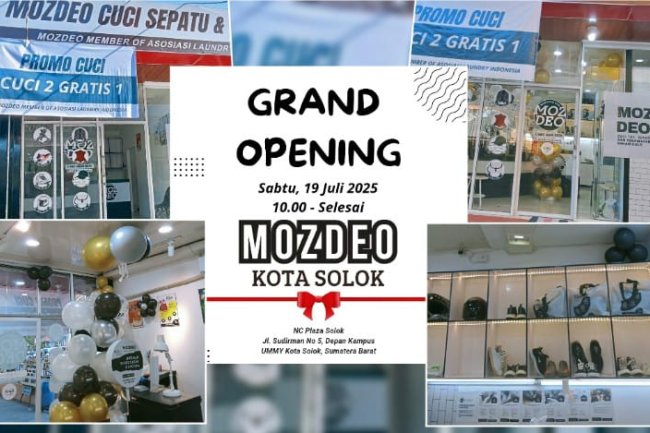 Woow..,  Bisnis Laundry Sepatu dan Tas Berbasis Digital MOSDEO Hadir di Solok 